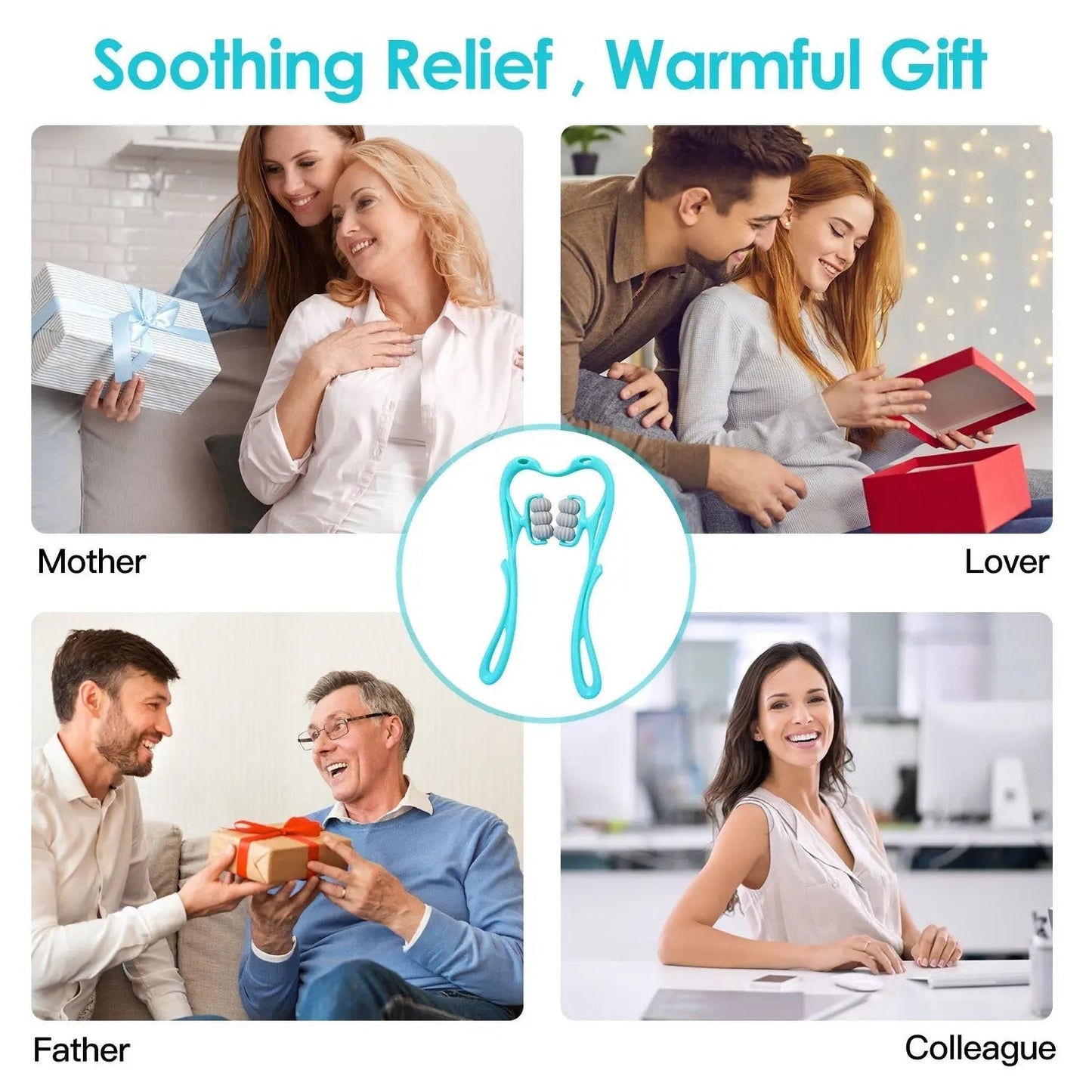 360° Neck Roller Massager – 6-Ball Manual & Portable Design - MyNeckly