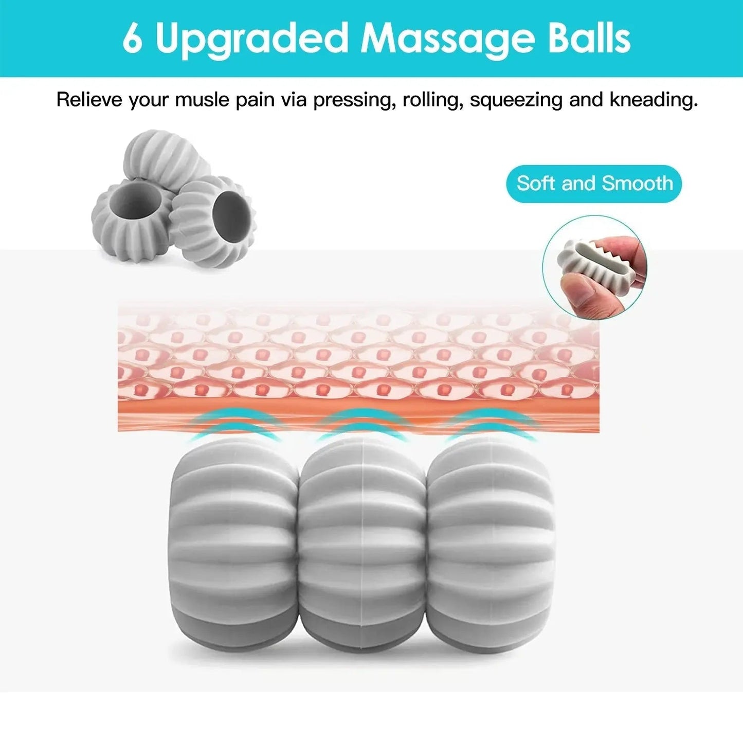 360° Neck Roller Massager – 6-Ball Manual & Portable Design - MyNeckly