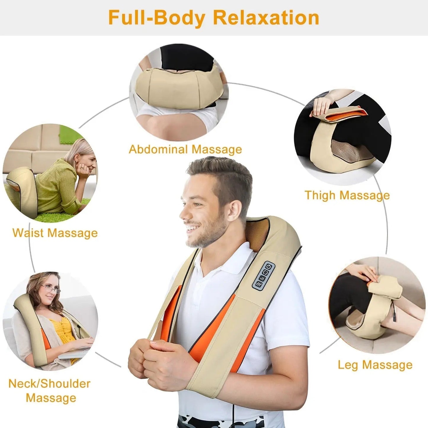 Electric Neck & Shoulder Massager with Heat - MyNeckly