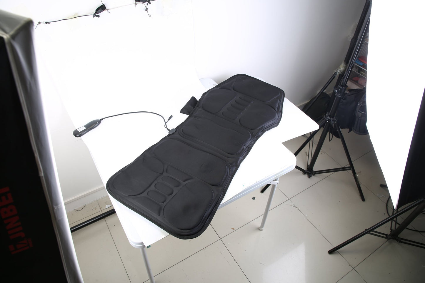 Lightweight and portable massage pad for office chair or recliner